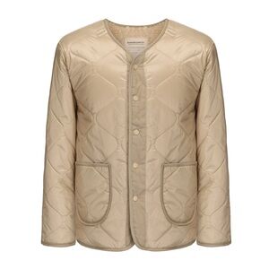 Australia Luxe Collective Beige Quilted Puffer Jacket